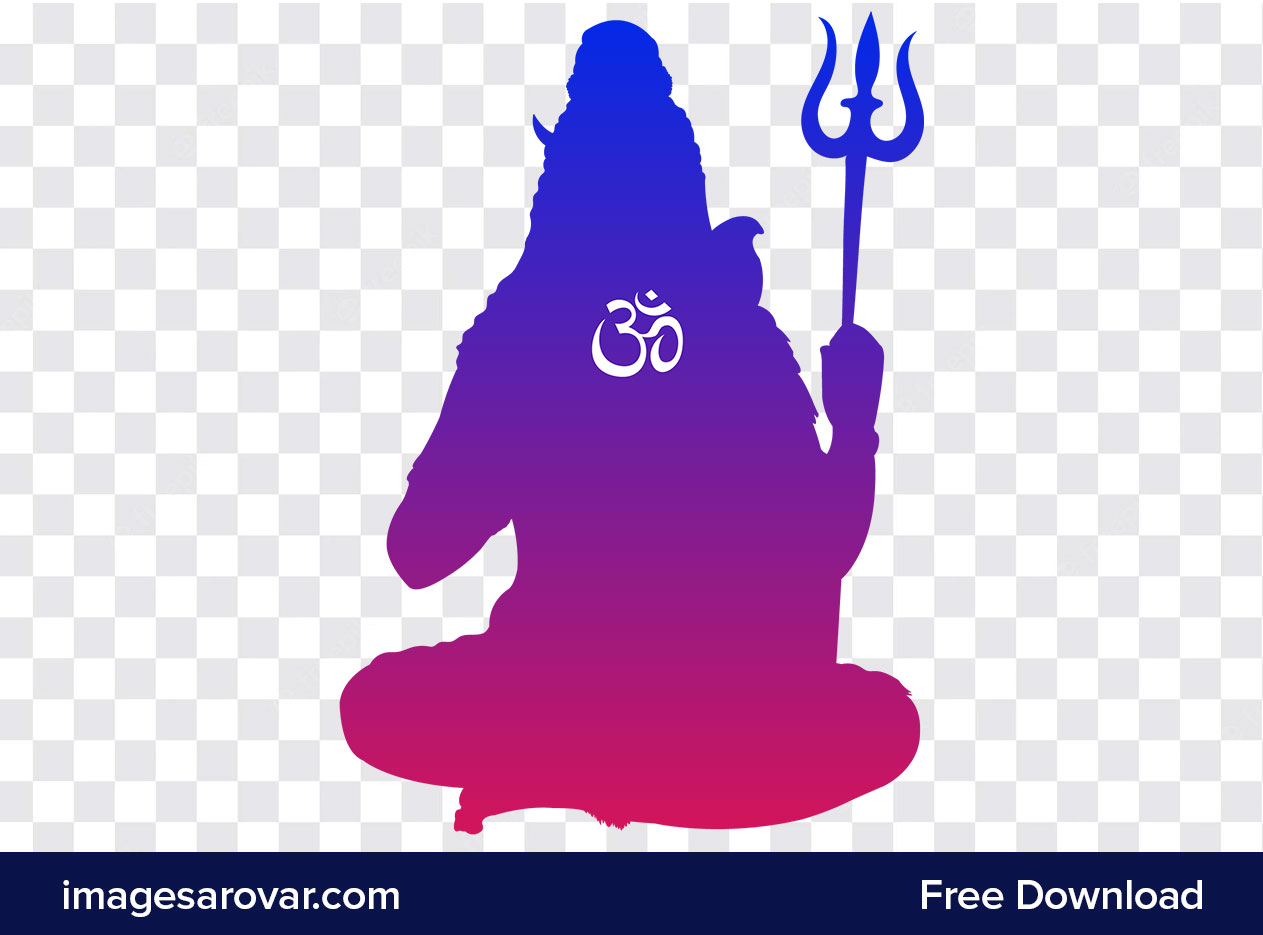 lord shiva silhouette png transparent background vector image