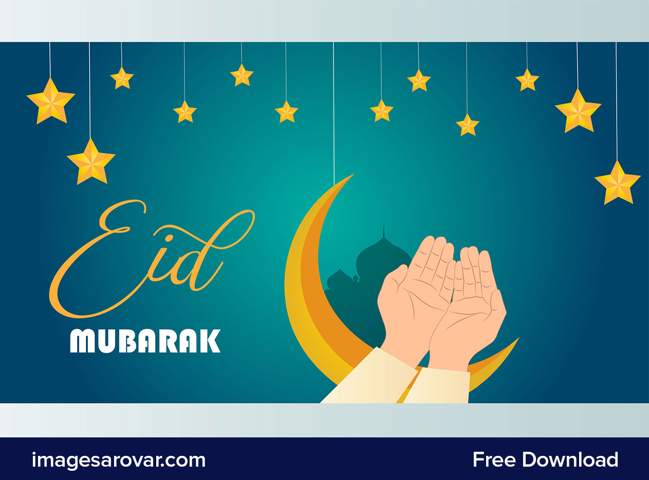 beautiful eid mubarak wishes background free download