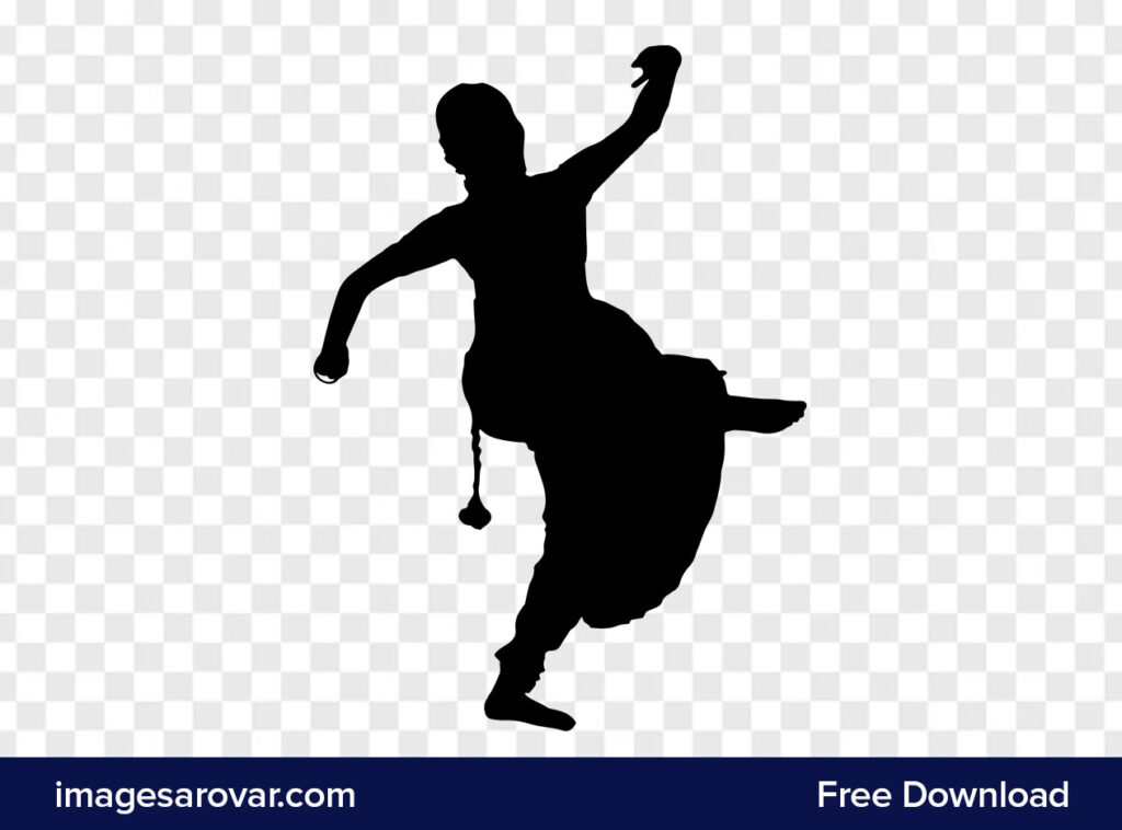 Indian Classical Dance Silhouette Vector Free Download - Image Sarovar ...