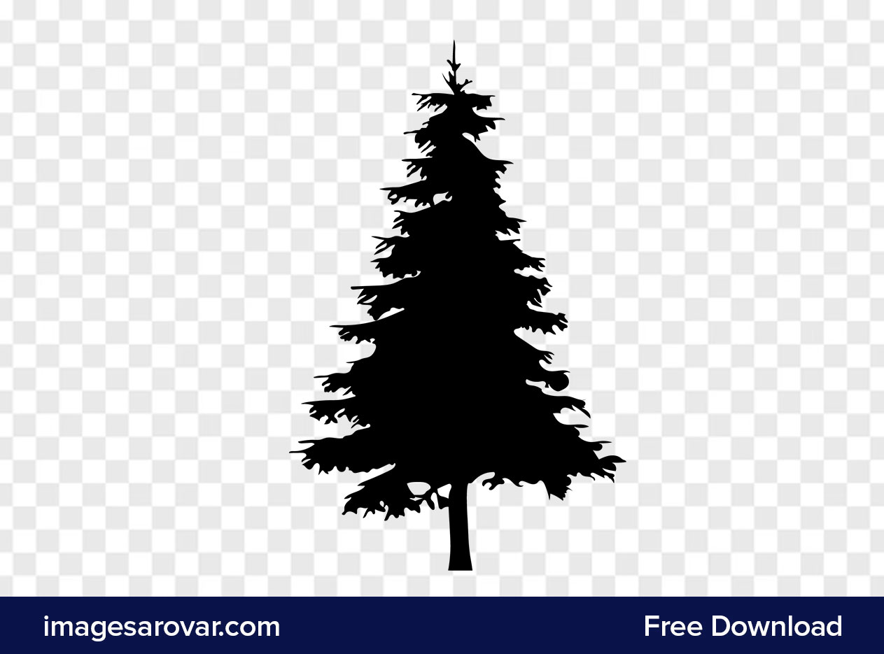 forest tree silhouette vector clipart png on transparent background free download