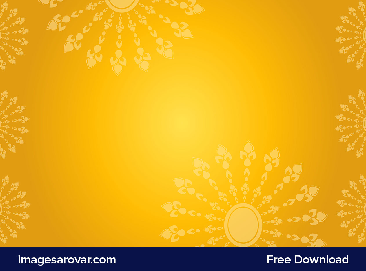 indian traditional yellow background vector illustration