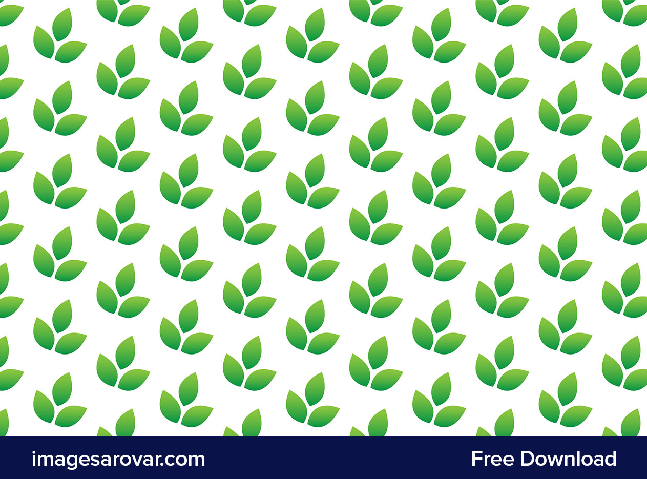 green leaves seamless pattern background vector illustration