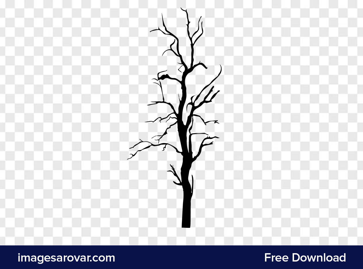 dead tree silhouette vector clipart png free download