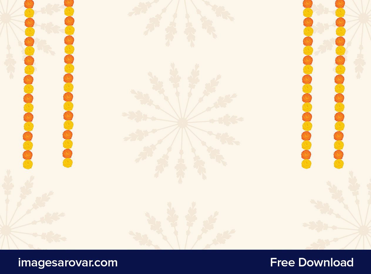 traditional hindu festival background vector free download
