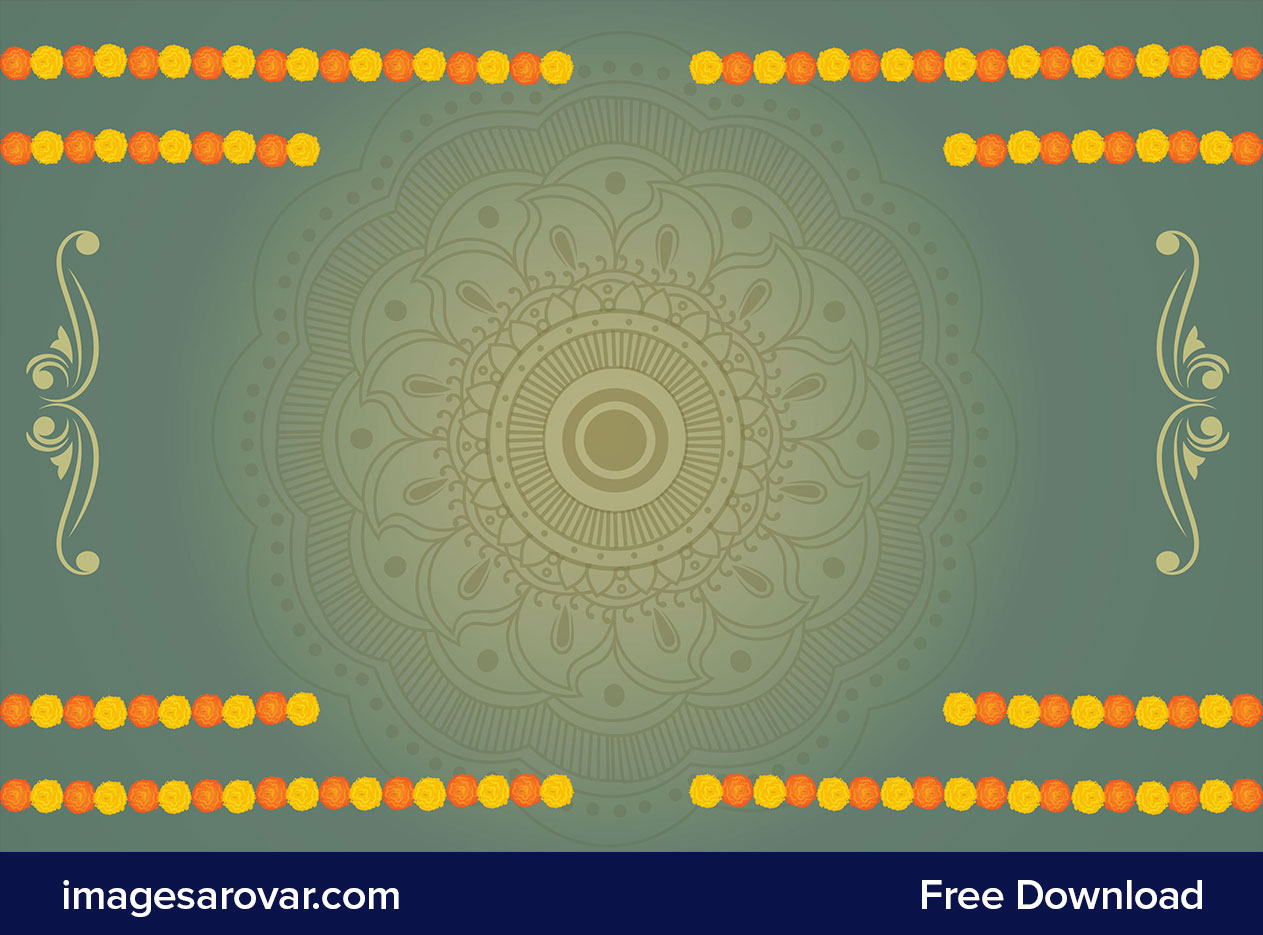 diwali indian traditional background vector free download