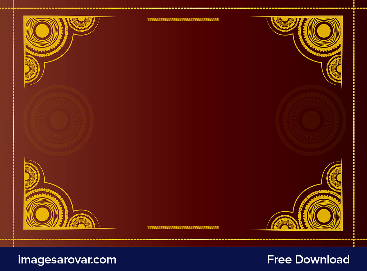 traditional red background with golden border design free download