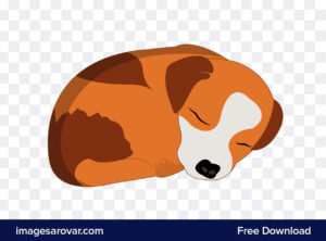 Sleeping Dog Vector Clipart Png Free Download - Image Sarovar - Free ...