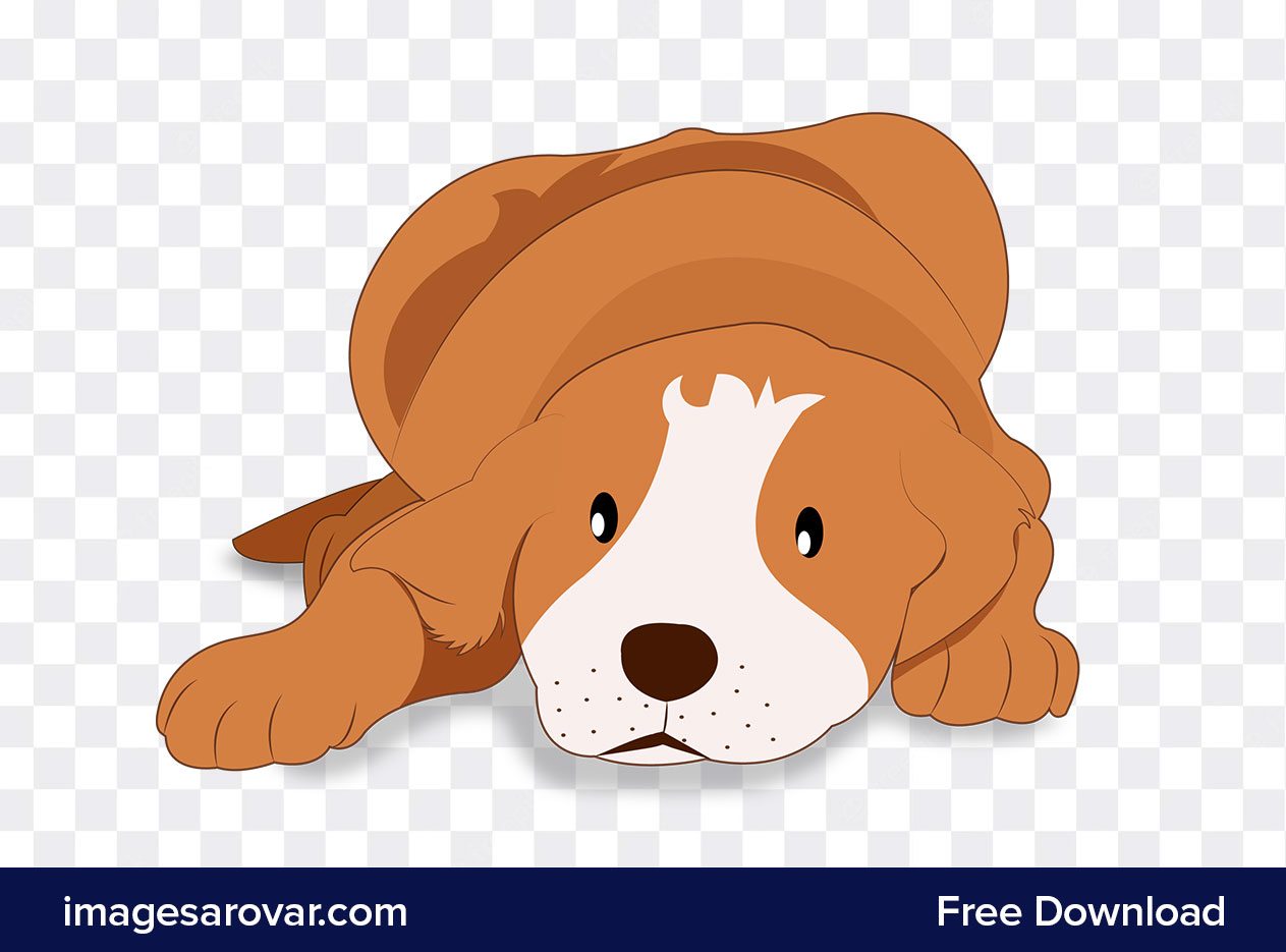 sad dog vector clipart png transparent background free download