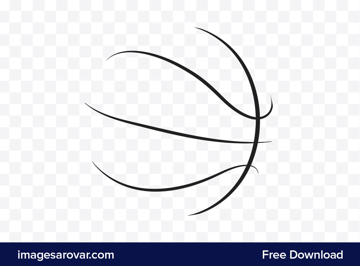 basketball black and white clipart icon vector png free download