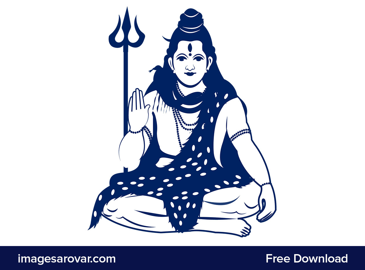 lord shiva clipart vector illustration free download